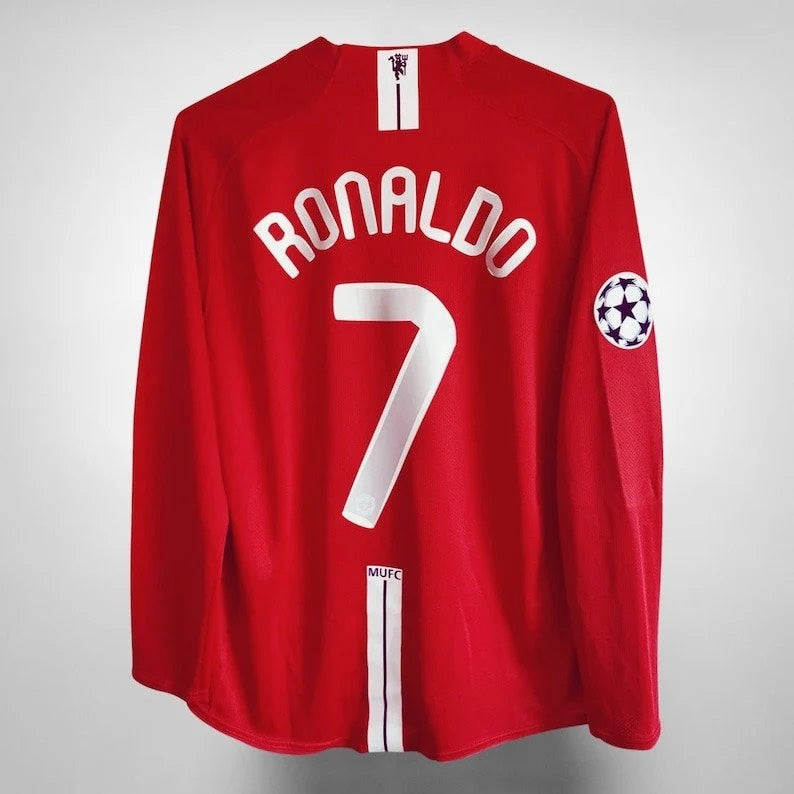 2007-2008 Manchester United Ronaldo #7 Manches longues